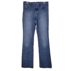 Eddie Bauer Women's Size 6 Long Natural Bootcut Jeans Med Wash Mid Rise Denim